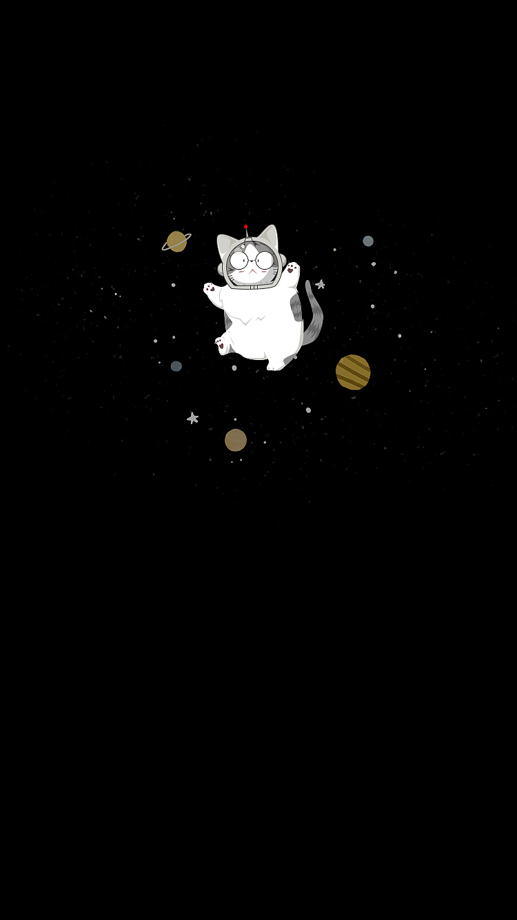 太空猫手机壁纸