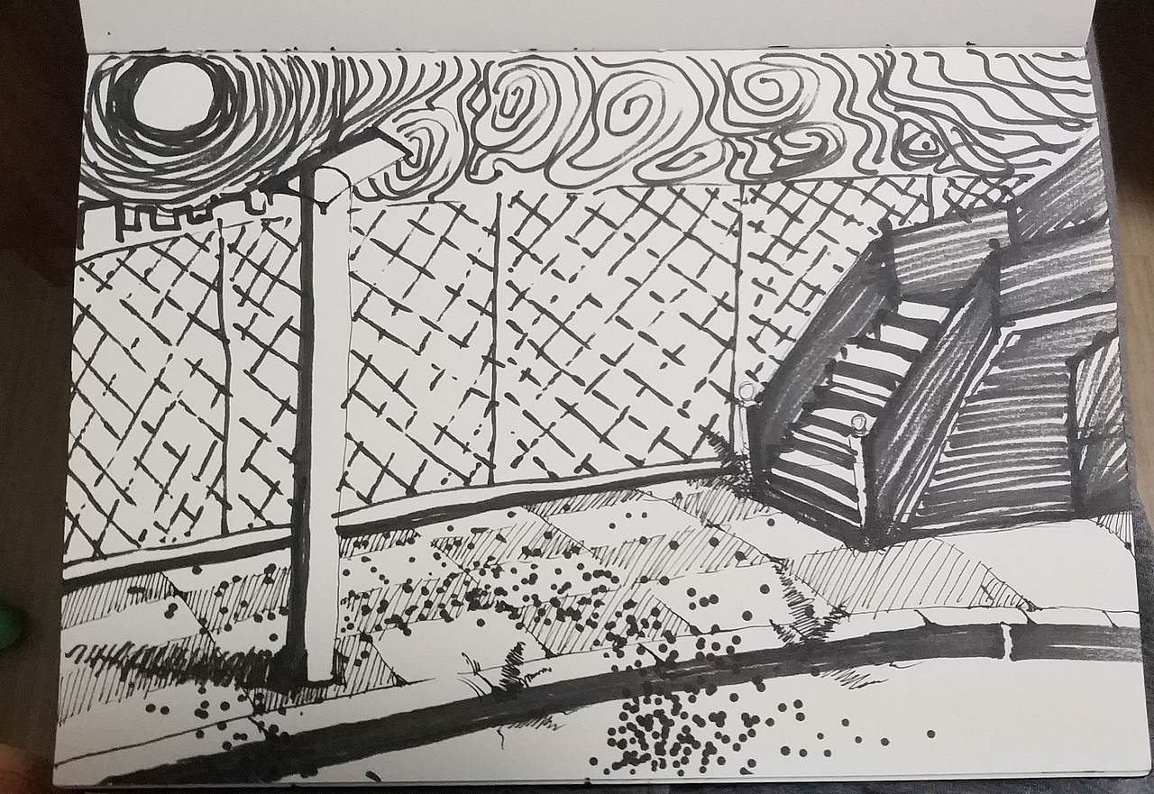 疫情期间的速写。