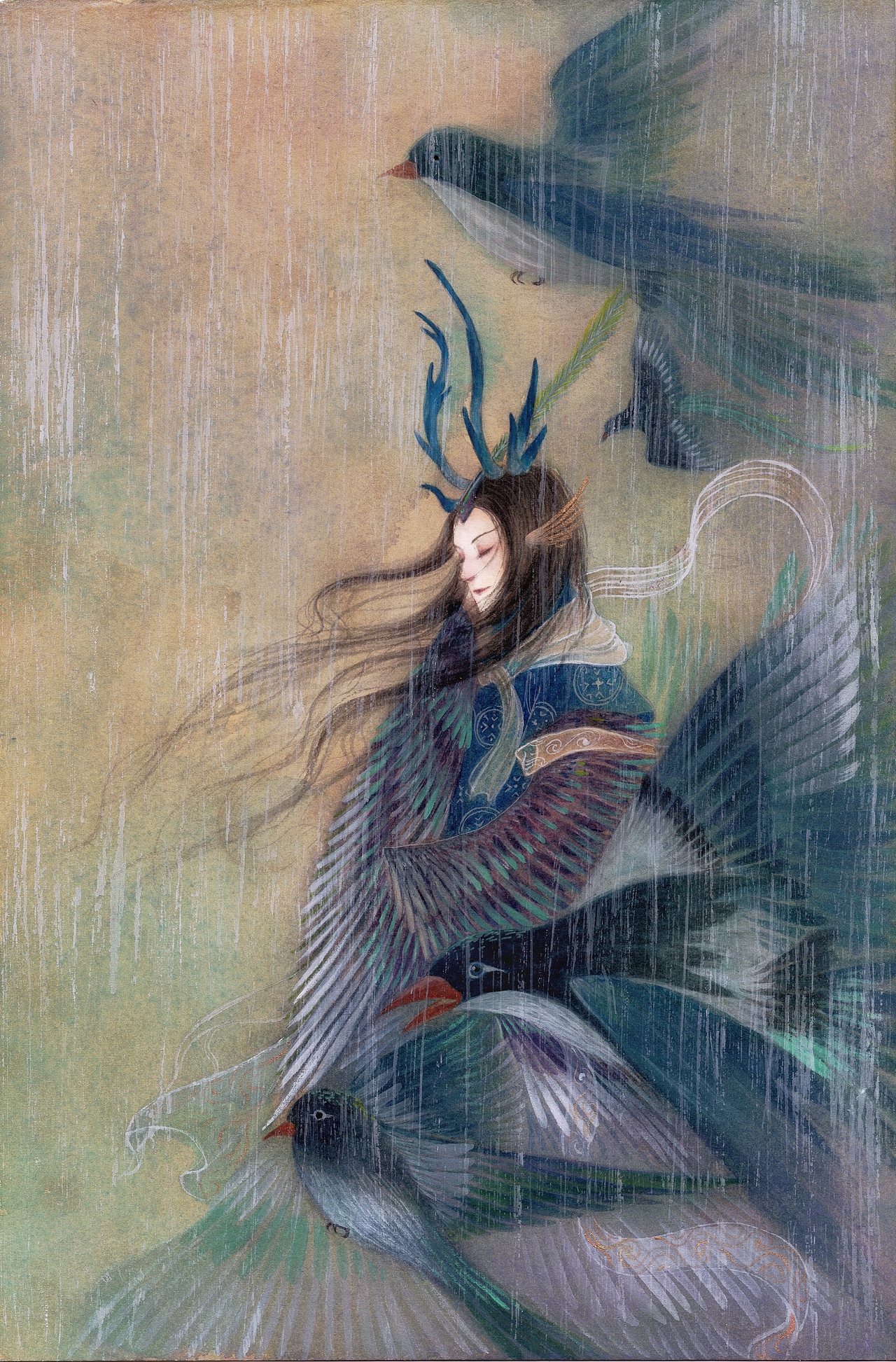 南山神（图ZMTg2NjI1NTMy） - 商业插画 - 站酷设计师鹿溟山原创素材 - 站酷ZCOOL