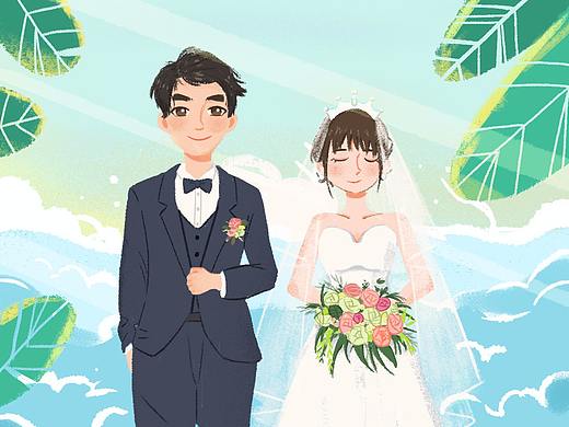 婚礼插画
