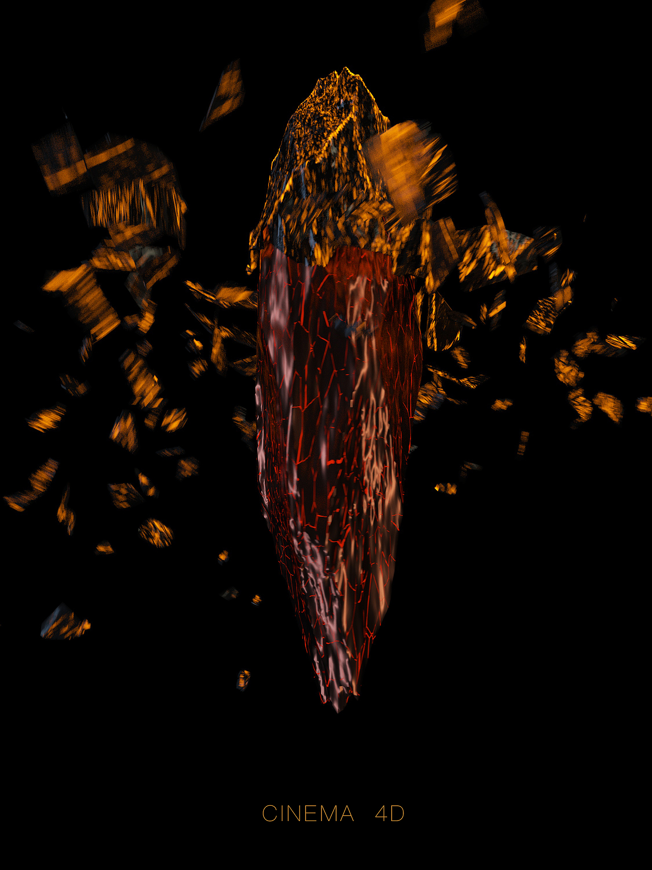 c4d运动图形（碎裂效果）（图ZMjI5NTM2MDM2） - 动画/影视 - 站酷设计师恺源原创素材 - 站酷ZCOOL