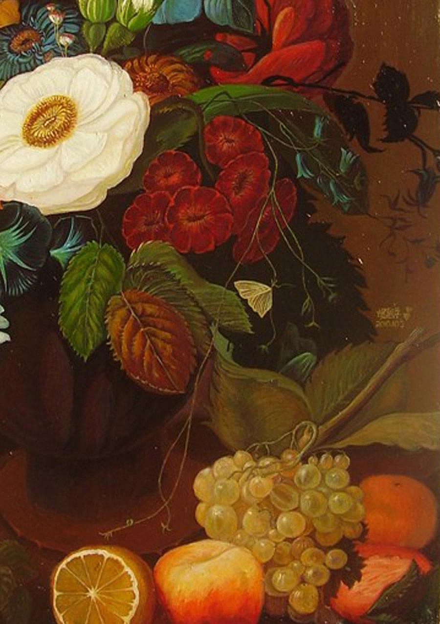 复古风花卉|纯艺术|绘画|rebeccawoo_原创作品-站酷zcool