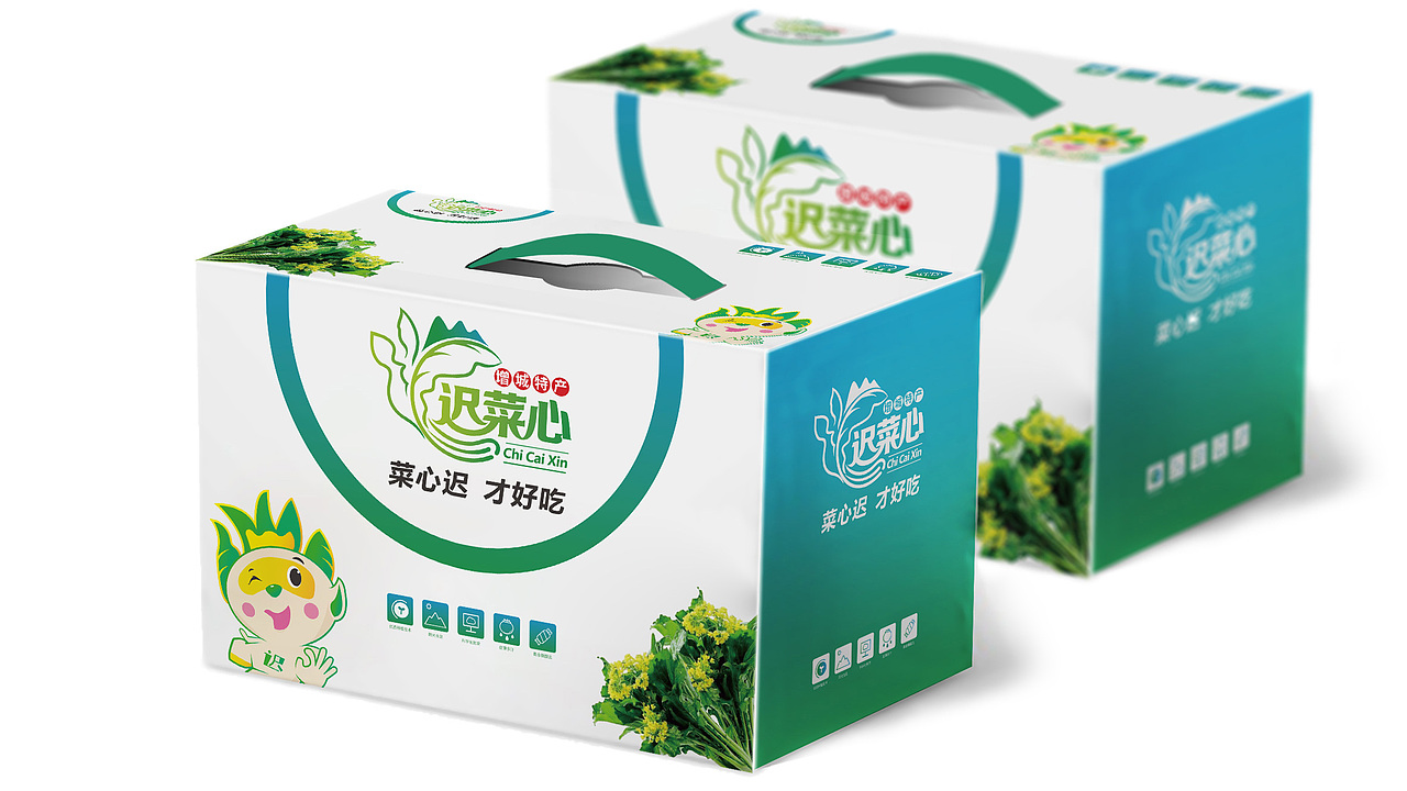 增城迟菜心——VI品牌形象设计（图ZMTkzMjA0MDM2） - 品牌 - 站酷设计师邦效品牌研究所原创素材 - 站酷ZCOOL