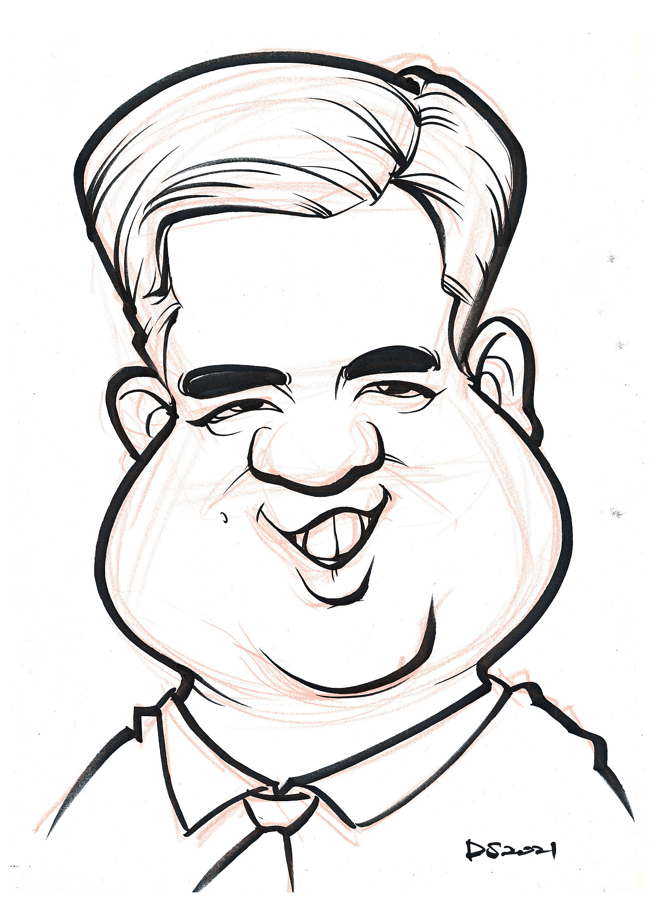 肖像漫画似颜绘手绘线稿