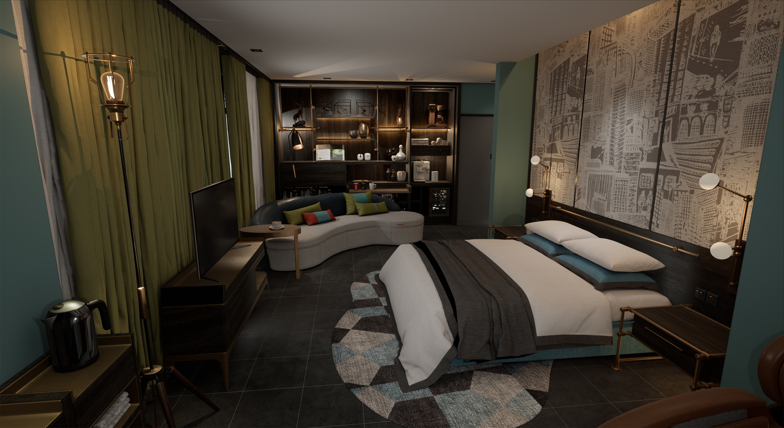 某商务酒店的vr设计方案与制作效果(一)