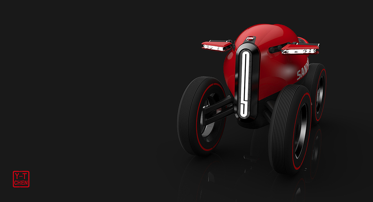 tai chi 2035 concept motor|工业/产品|交通工具|陈彦廷_原创作品