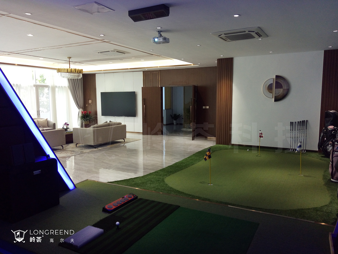 东莞市企业高尔夫运动康体中心高尔夫模拟器果岭工程（图ZMjU0OTY5Mjc2） - 其他空间 - 站酷设计师岭荟科技原创素材 - 站酷ZCOOL