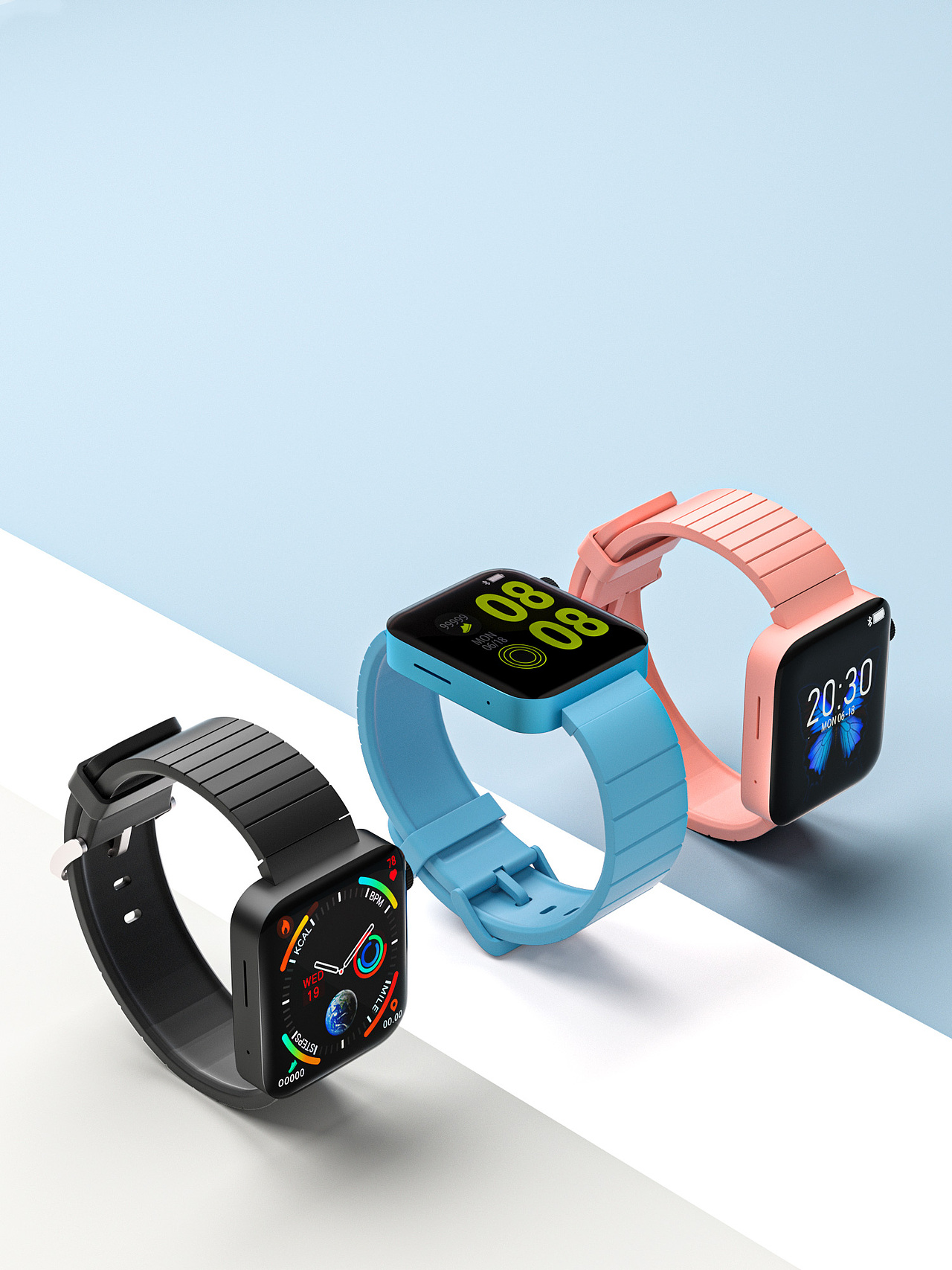 小米智能手表建模渲染