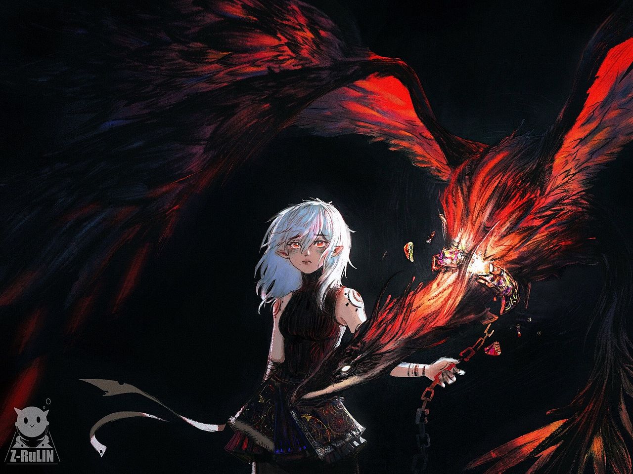 少女与真兽 其二 《束缚》