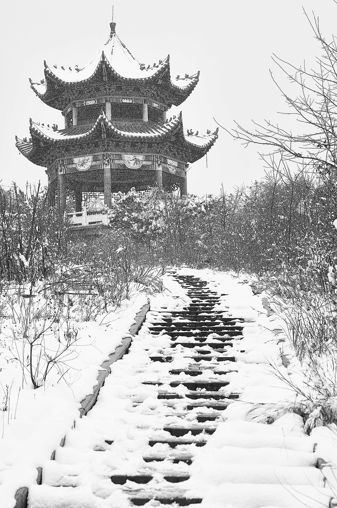 二妃山公园雪景