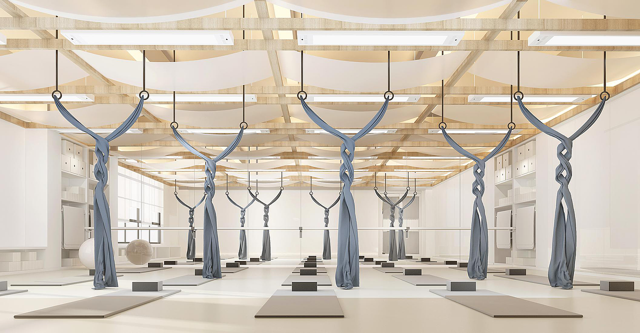 HONGGUAN设计事务所—杭州 · 轻境瑜伽馆（图ZMjE1NTY5MTA0） - 家装设计 - 站酷设计师HGD_荭馆设计原创素材 - 站酷ZCOOL