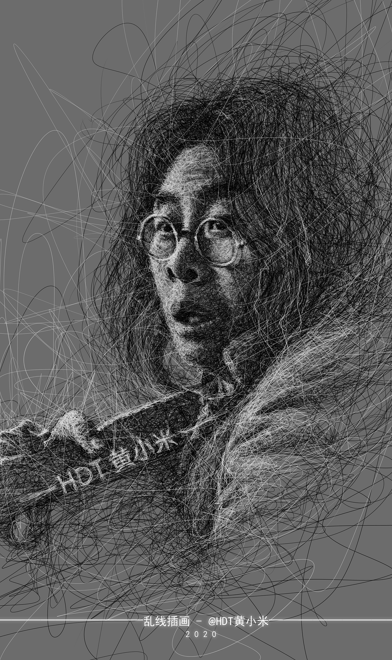 《八佰》电影乱线人物插画