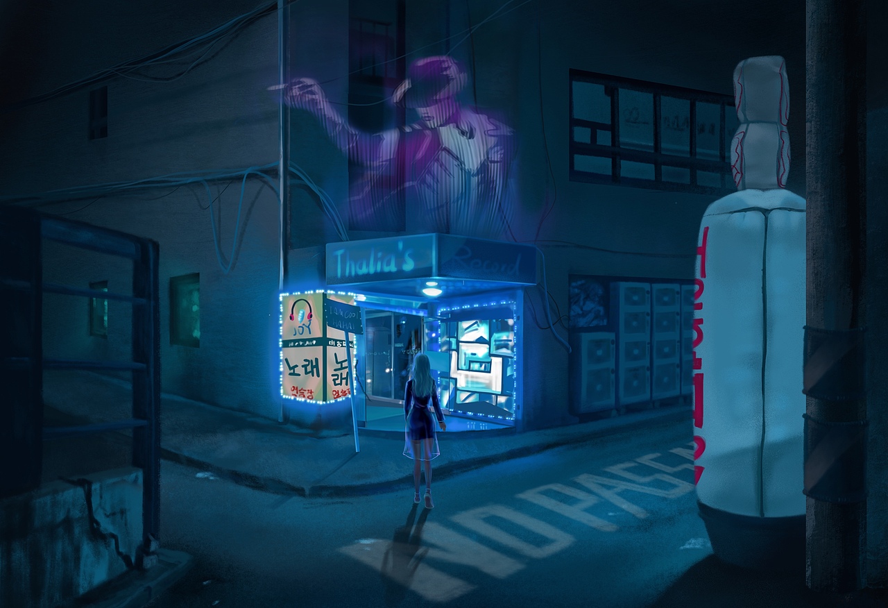 赛博朋克系列插画及衍生品设计（图ZMTYyNjU1MzQ0） - 创作习作 - 站酷设计师宗精神原创素材 - 站酷ZCOOL