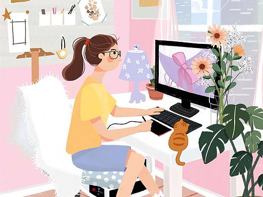 广告插画，视觉插画作品-Nice-Day