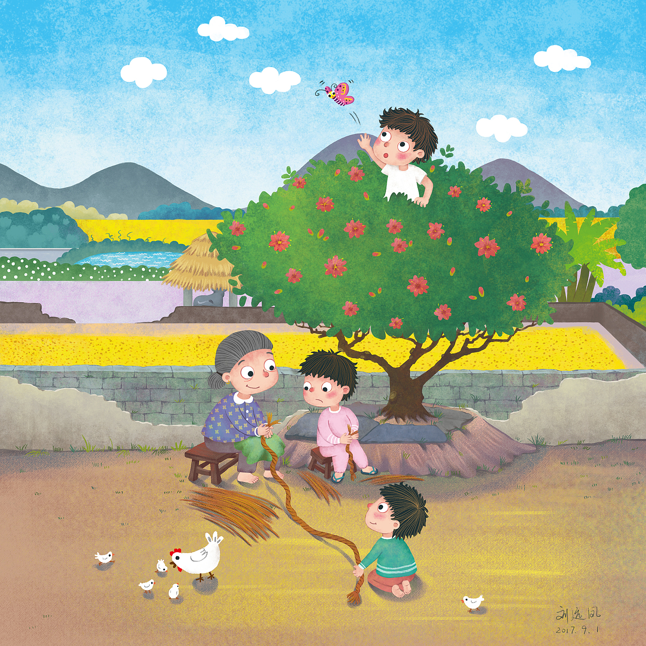 童年回忆|插画|儿童插画|针尖上的夜子_原创作品-站酷zcool