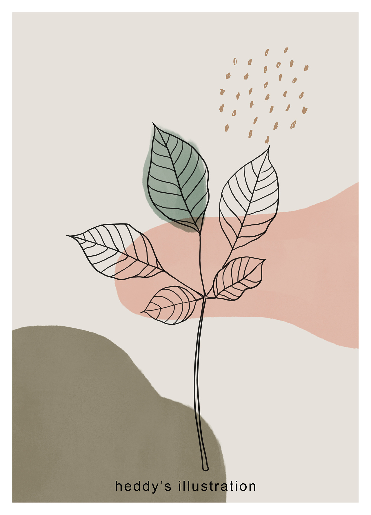 极简简约家居线条水彩装饰画