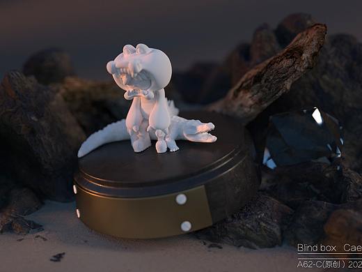 原创盲盒动物系列   凯撒鳄