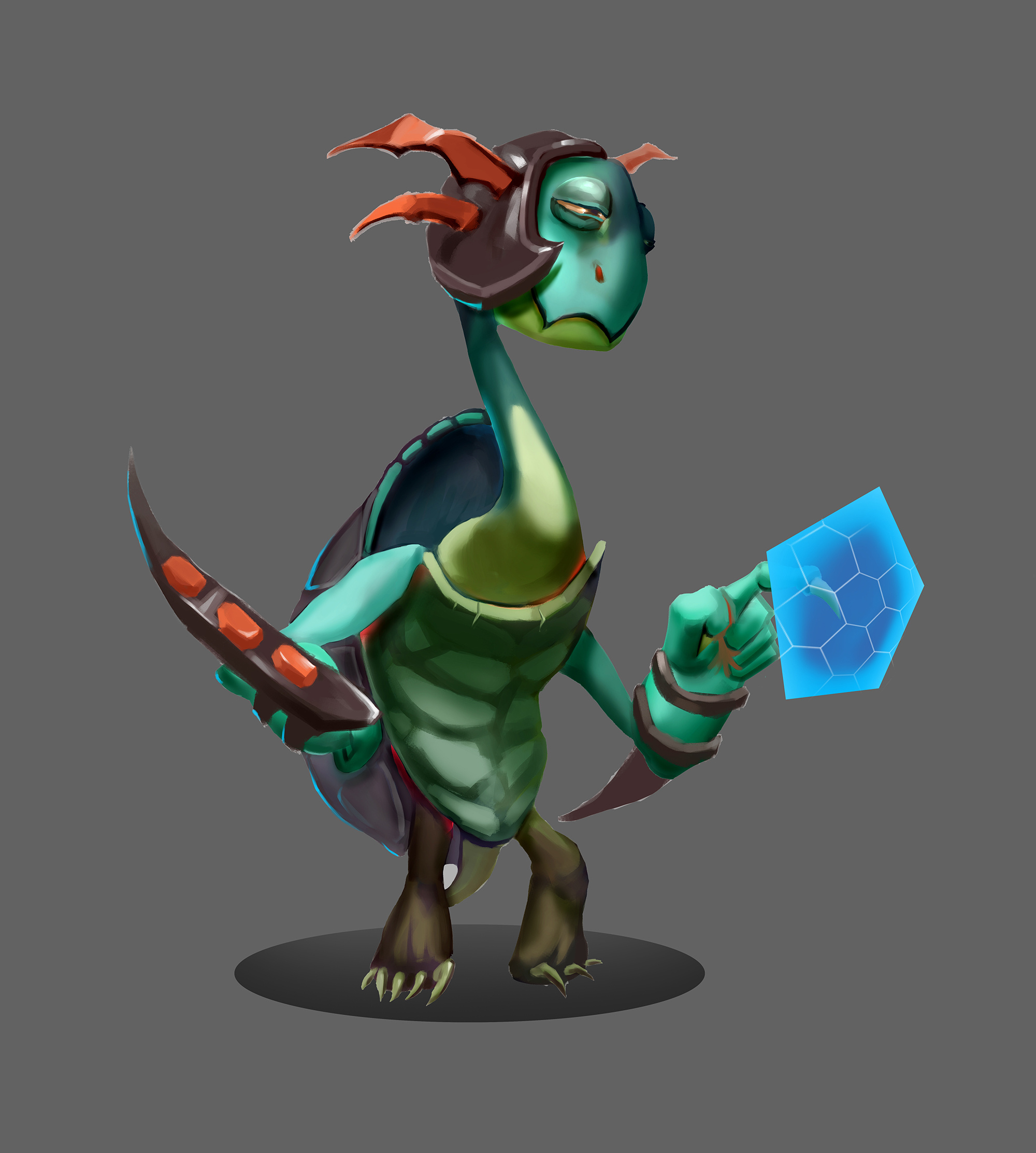 q版小怪游戏原画装备升级