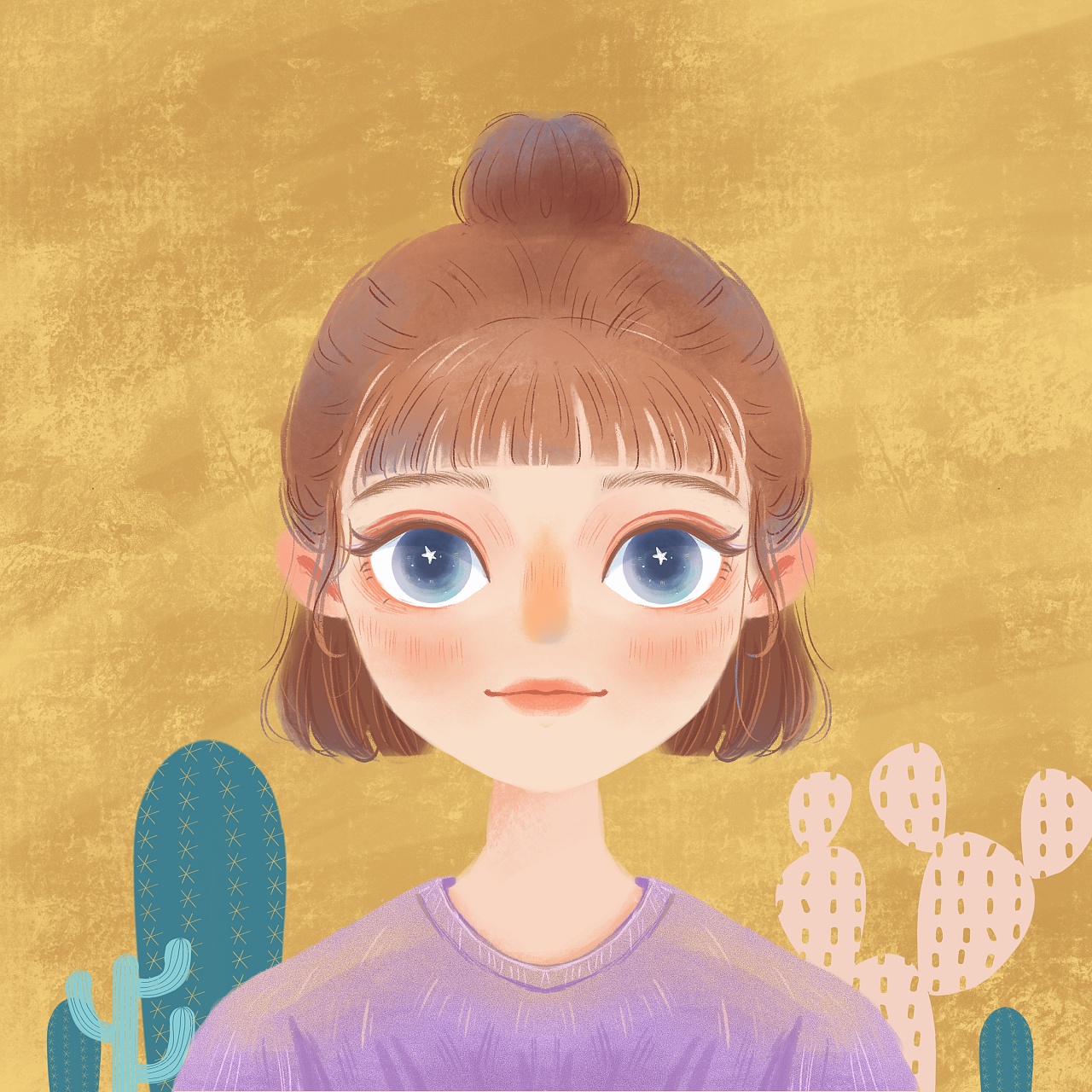 一套正面大头头像|插画|创作习作|nimo小鱼 - 原创作品 - 站酷 (zcool