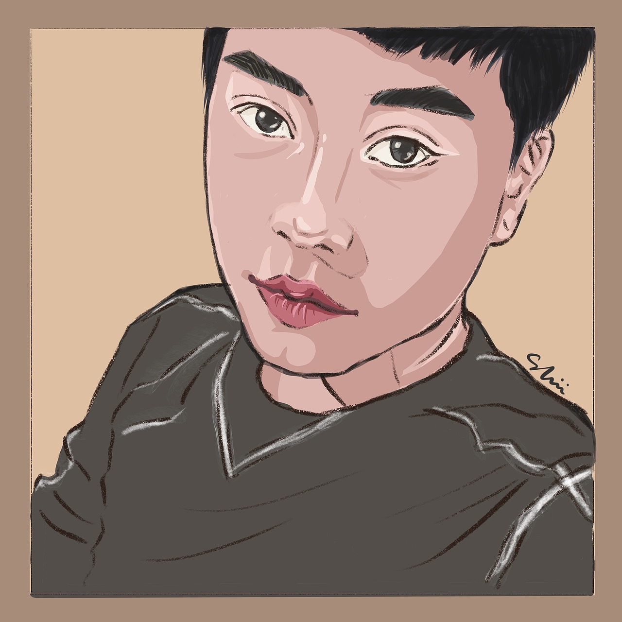 7/7给单身大连小伙画了个头像｜约稿（图ZMjE1NjQxMjI0） - 商业插画 - 站酷设计师小老板Shii原创素材 - 站酷ZCOOL