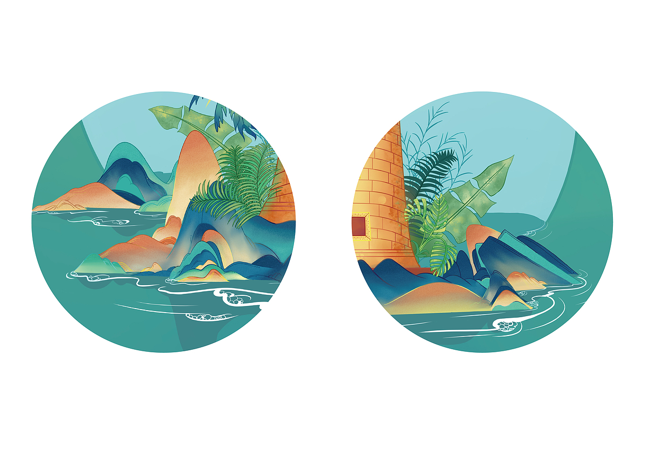 国潮插画——湛江