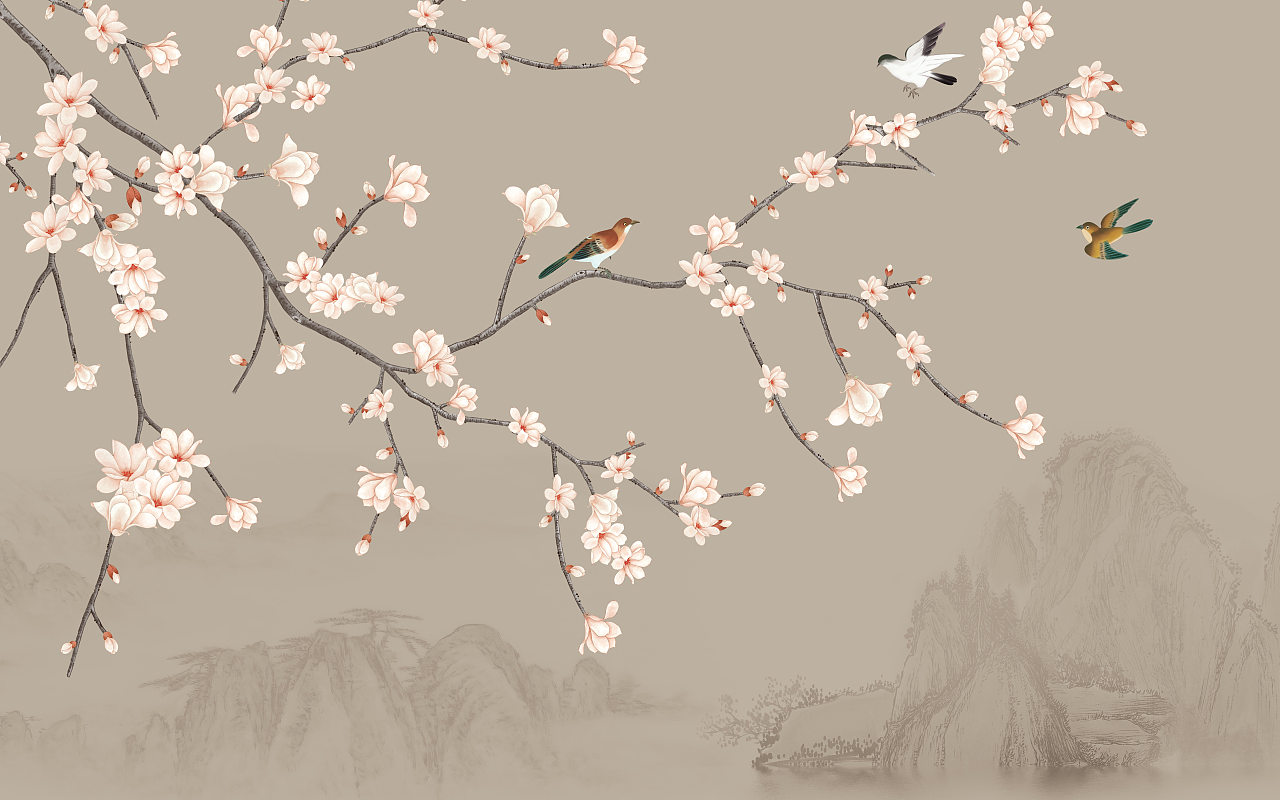 纱画、文创卷帘图案-花鸟（图ZMjg0NTI2Mzgw） - 图案 - 站酷设计师裕隆家居原创素材 - 站酷ZCOOL