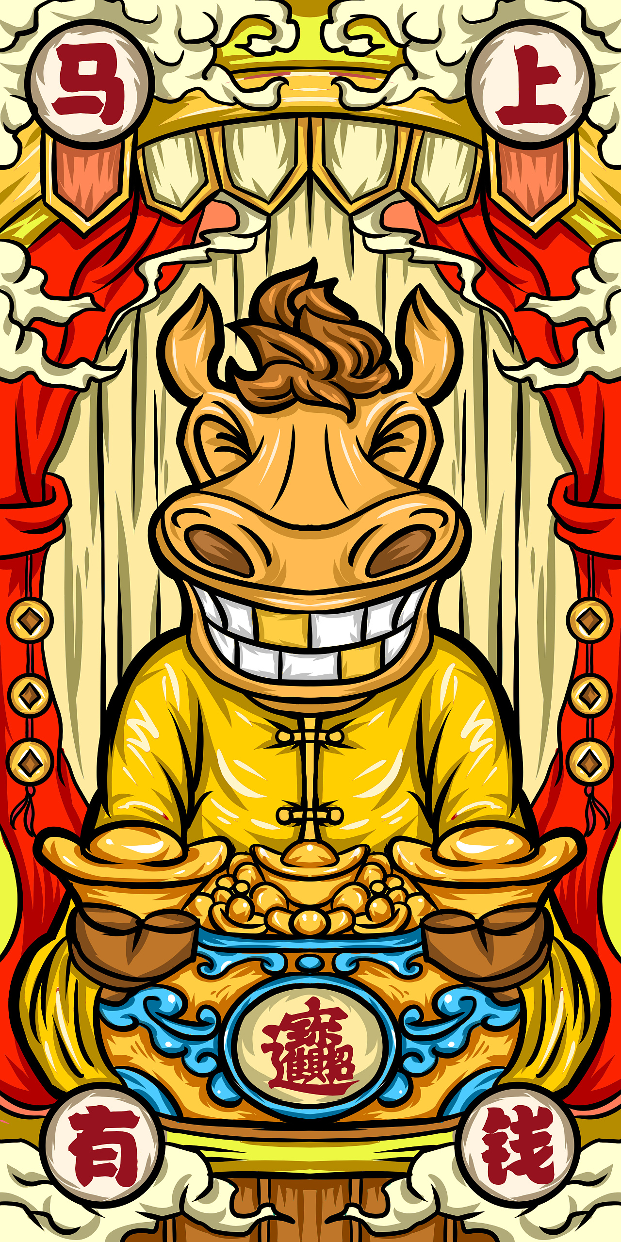 十二生肖国潮插画|插画|创作习作|摩埃摩埃 - 原创作品 - 站酷 (zcool