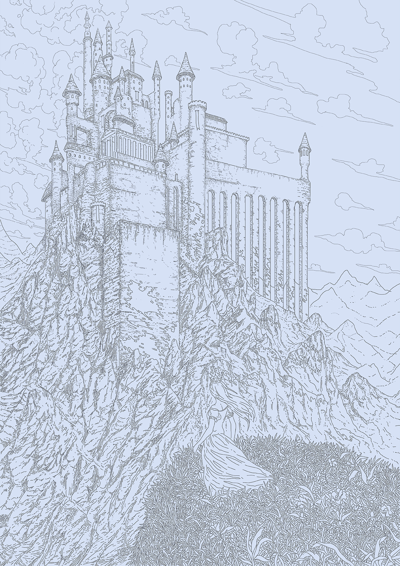 一组儿童绘本插图