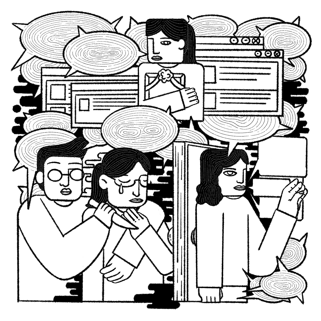 新闻事件插画转换（二）（图ZMjUzMTEzMzIw） - 创作习作 - 站酷设计师大虫子子子子原创素材 - 站酷ZCOOL