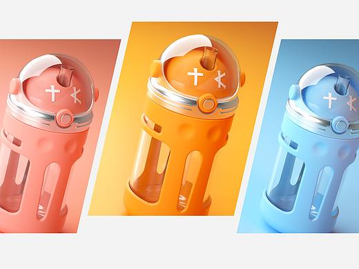 Childrens water cup 儿童水杯 产品设计（个人主页-ZNTUyMDIzMTI=） - 生活用品 - 站酷设计师leow时酒原创素材 - 站酷ZCOOL