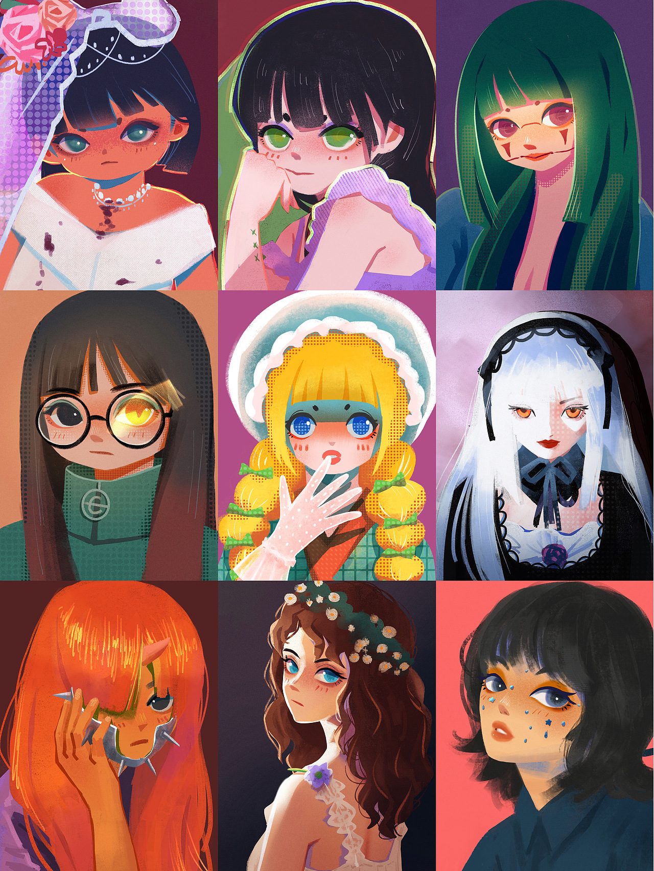 2021插画集（图ZMjgxNjUyOTg0） - 商业插画 - 站酷设计师CHUN7原创素材 - 站酷ZCOOL