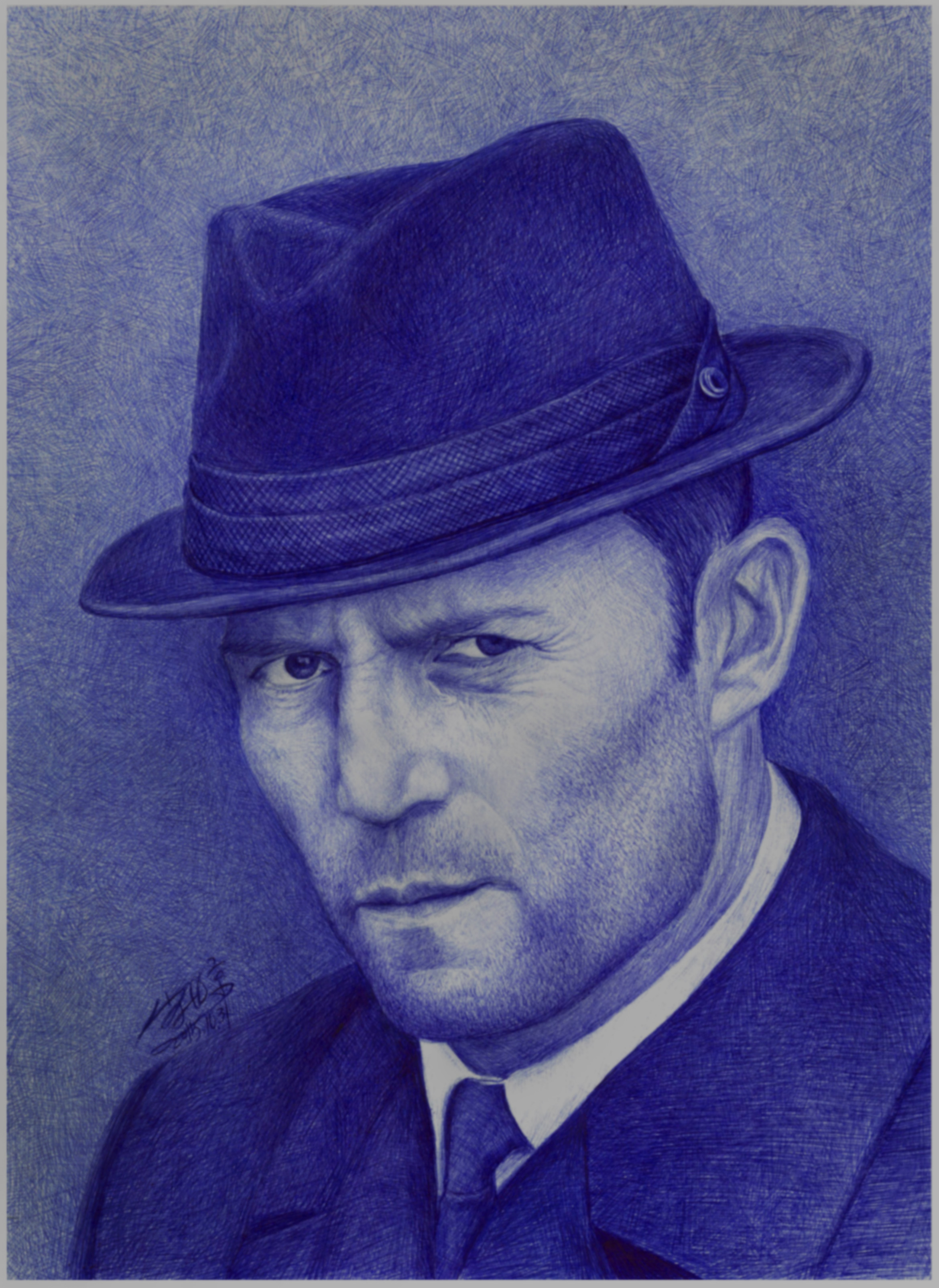 圆珠笔画:杰森·斯坦森