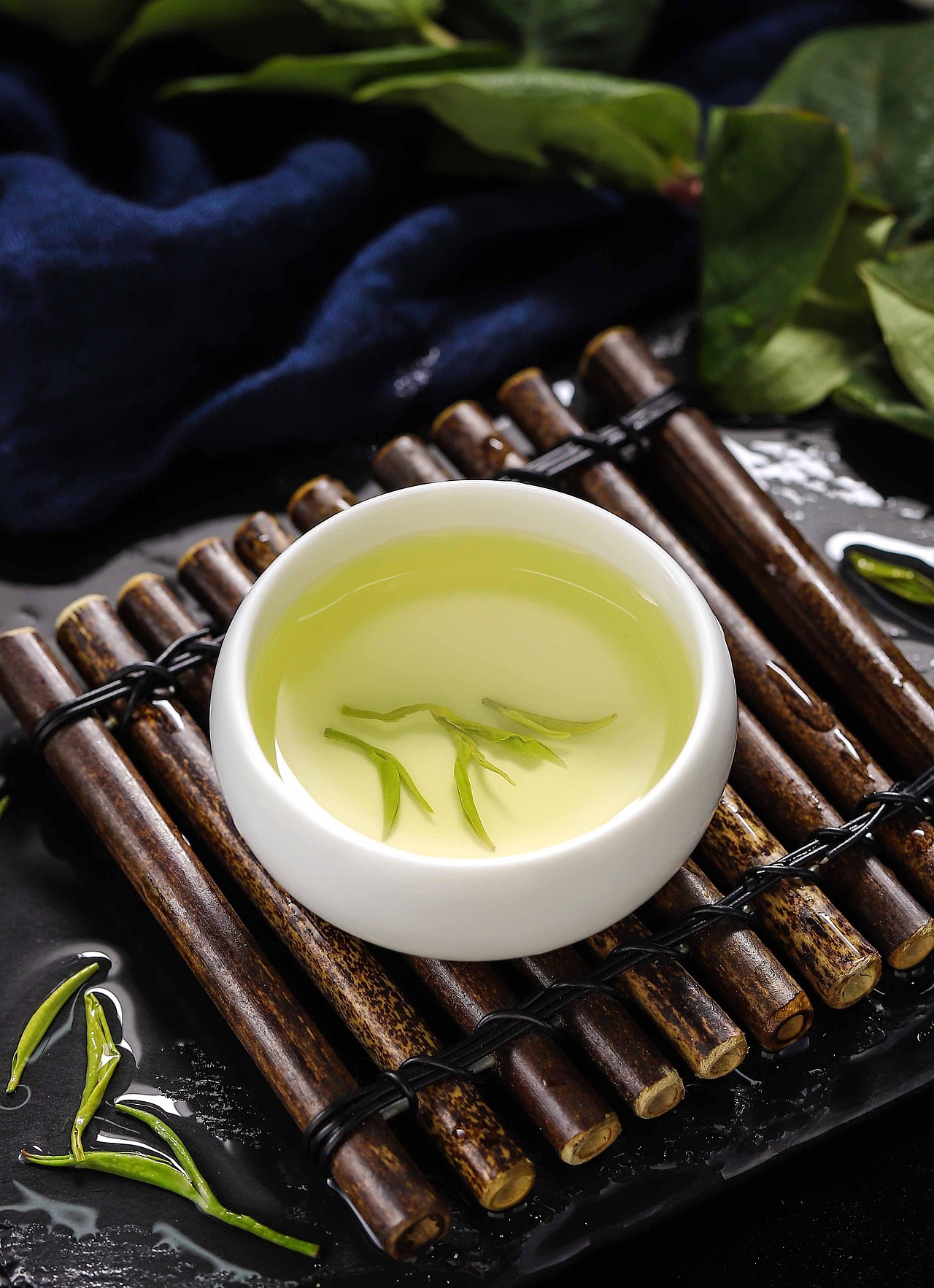 养生茶摄影 | 一级紫阳毛尖富硒茶绿