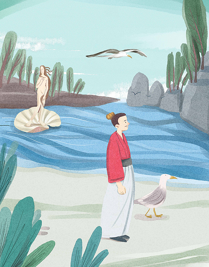 《吃东西》书籍插画