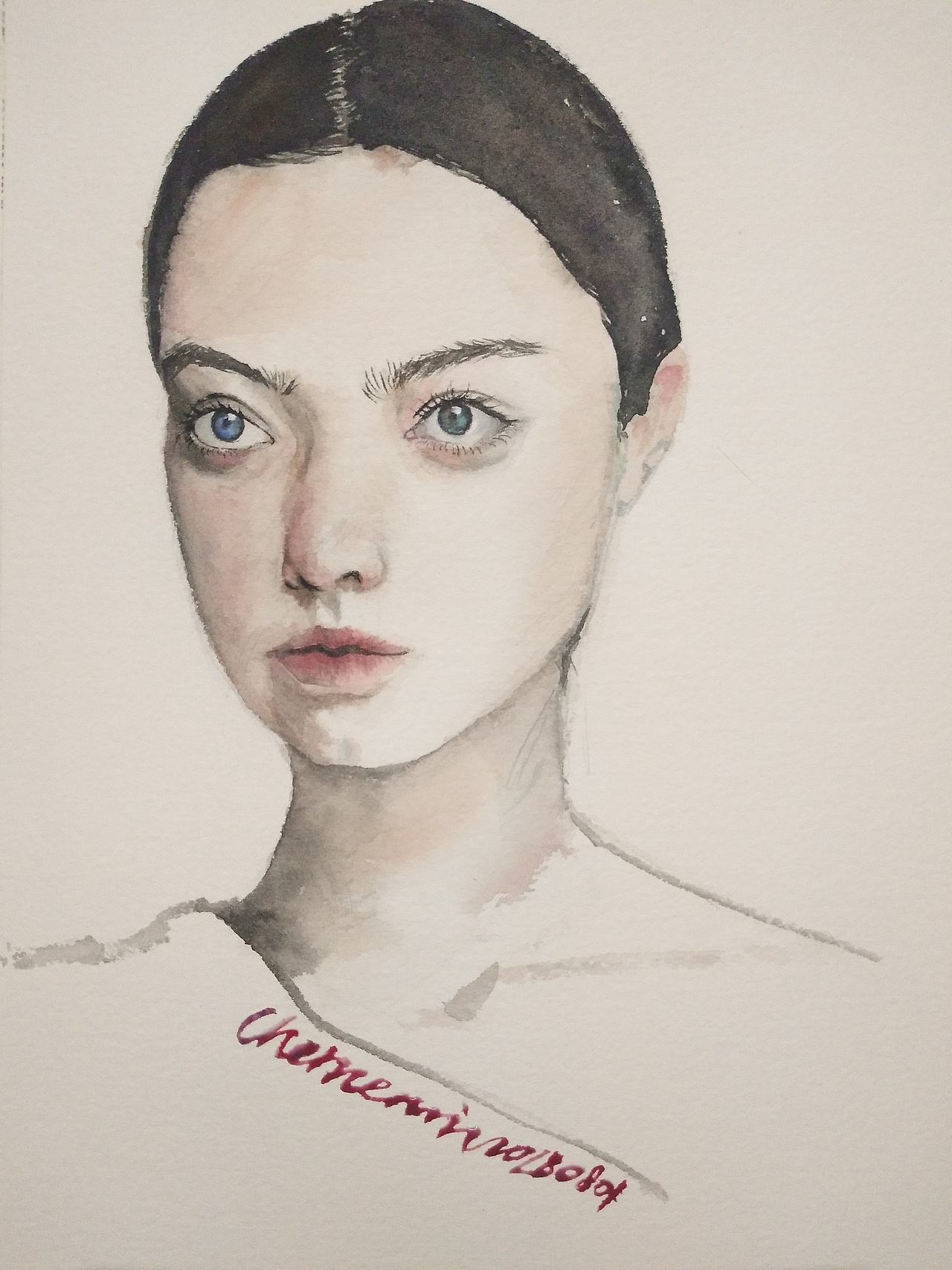 水彩玫瑰写实科普画水彩人物画水彩画鱿鱼游戏女主姜晓作品信息创作