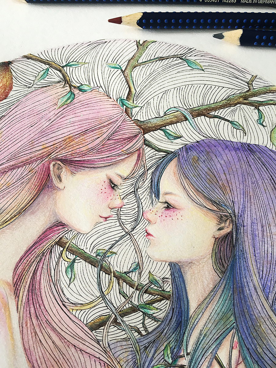 深夜里的双子座（图ZOTM4NTMyMjg=） - 商业插画 - 站酷设计师二饼子原创素材 - 站酷ZCOOL