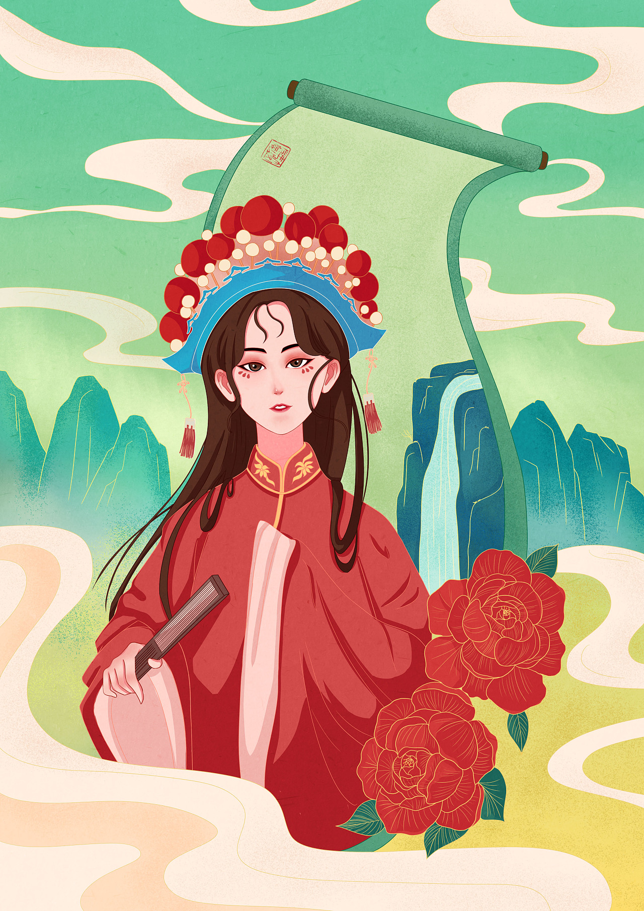 国风插画