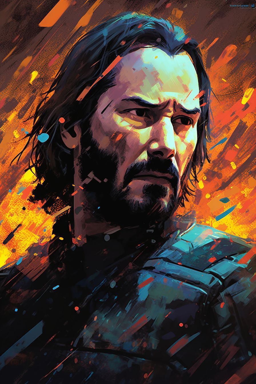 强尼银手，Midjourney制作 咖咖啡桑 站酷ZCOOL