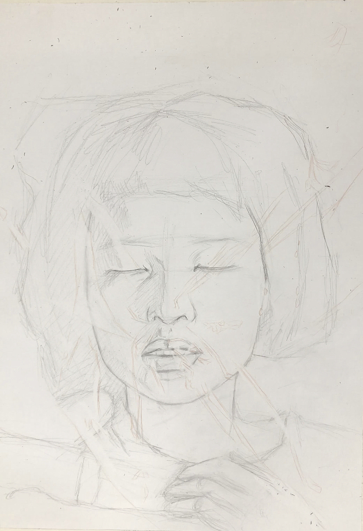彩铅人物素描绘画过程（图ZMTg1OTU1ODc2） - 绘画 - 站酷设计师形不准小能手原创素材 - 站酷ZCOOL