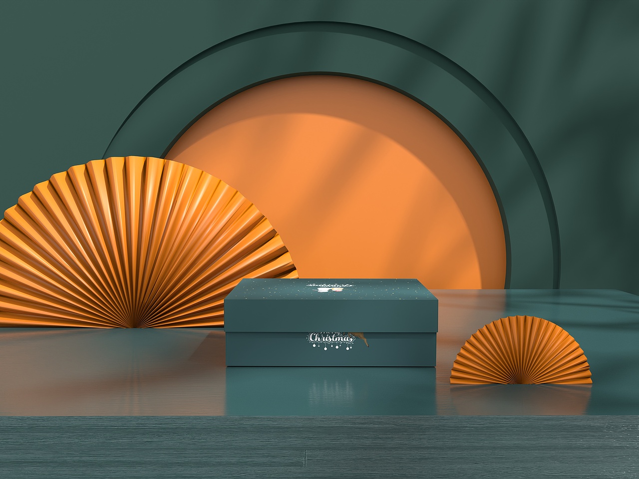 3款圣诞礼品盒立体盒