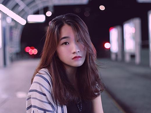 电车站夜拍