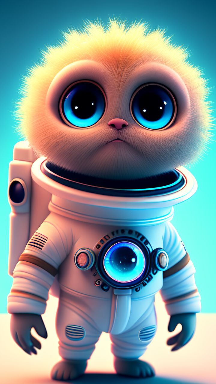 宇航员宠物拟人化IP形象文创纪念品公仔