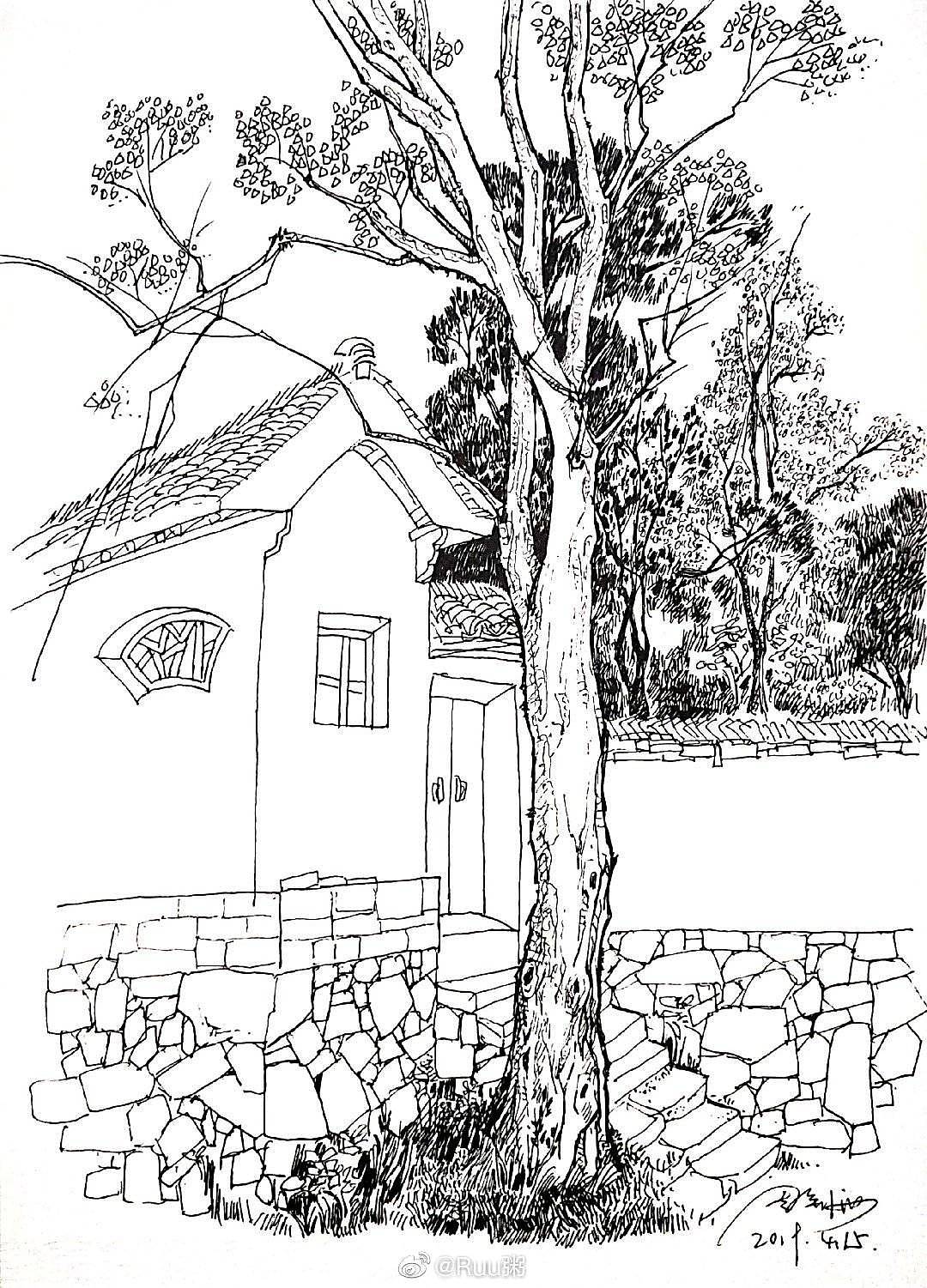 安徽查济古镇写生