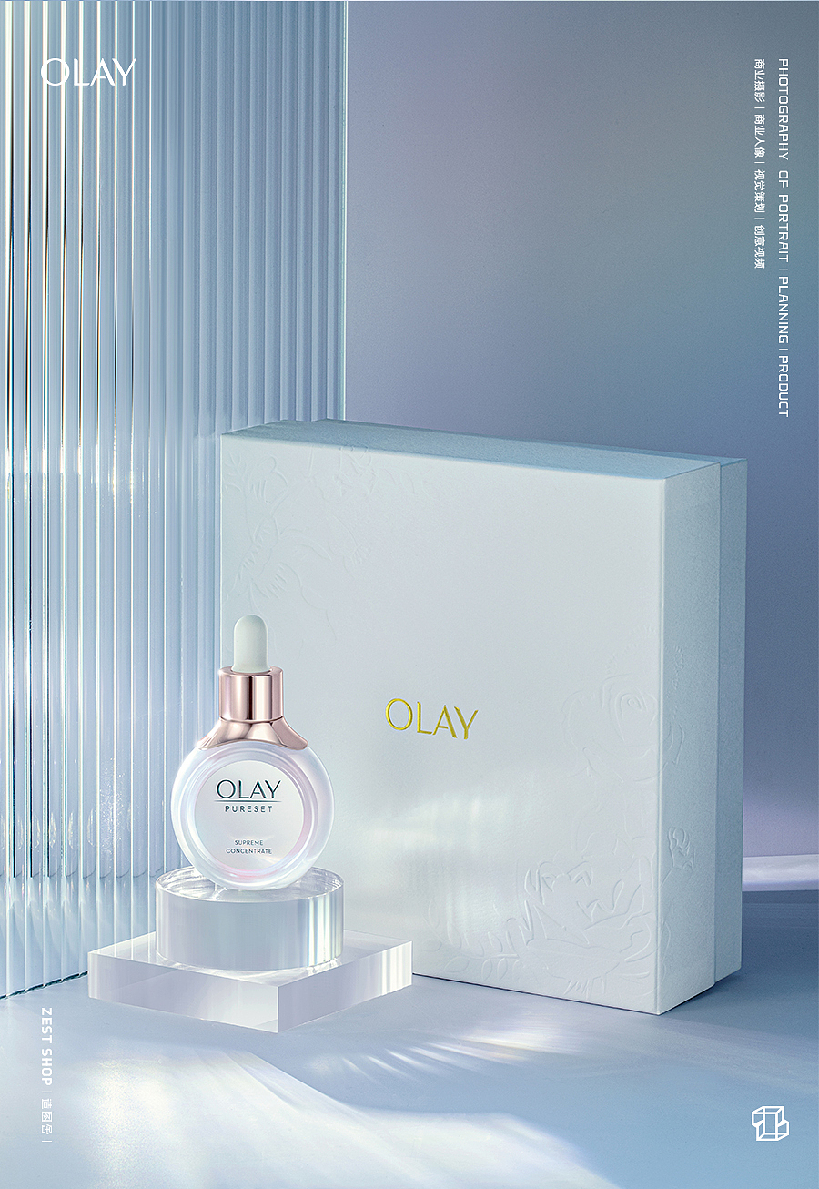「造图舍」OLAY 99大促  化妆品礼盒光感视觉摄影