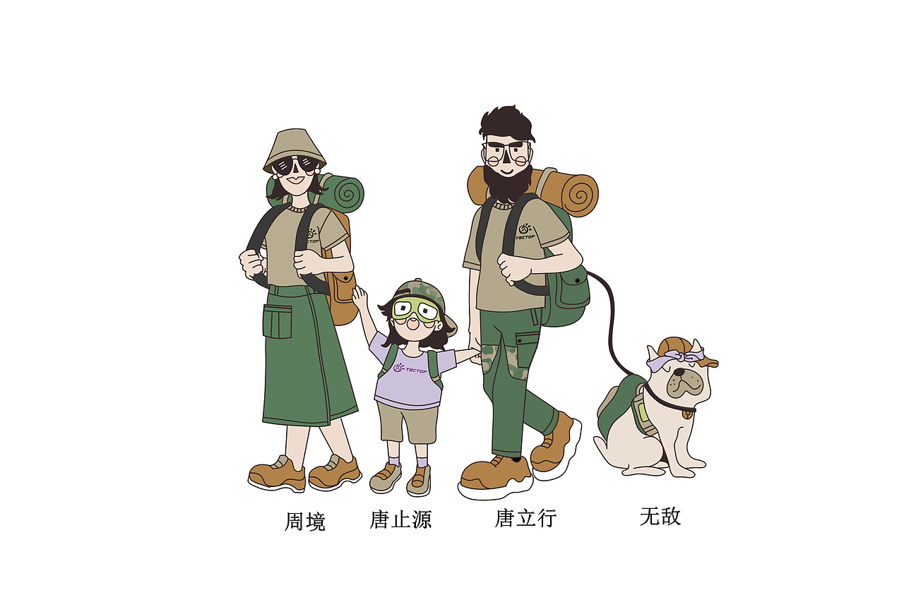 一起露营吧（图ZMjg1MDg1ODEy） - 其他服装 - 站酷设计师五勺画原创素材 - 站酷ZCOOL