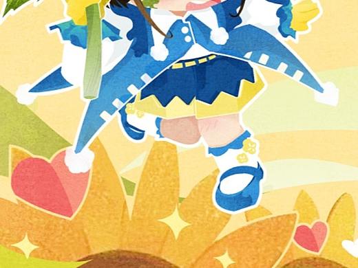 【百变小樱同人插画】Q版小樱 卡通服装立绘