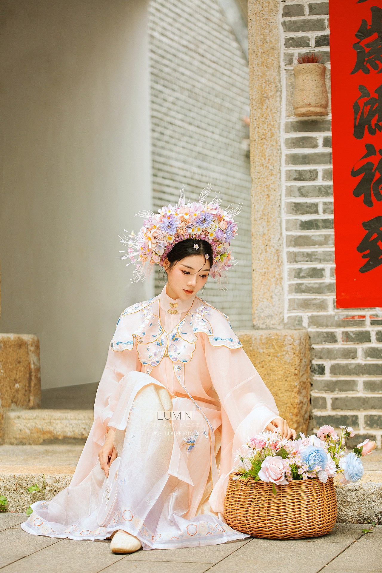 深圳簪花写真拍照 春天必拍的鲜花造型（图ZMzY1MzE0MzI0） - 人像摄影 - 站酷设计师深圳女摄LUMIN原创素材 - 站酷ZCOOL