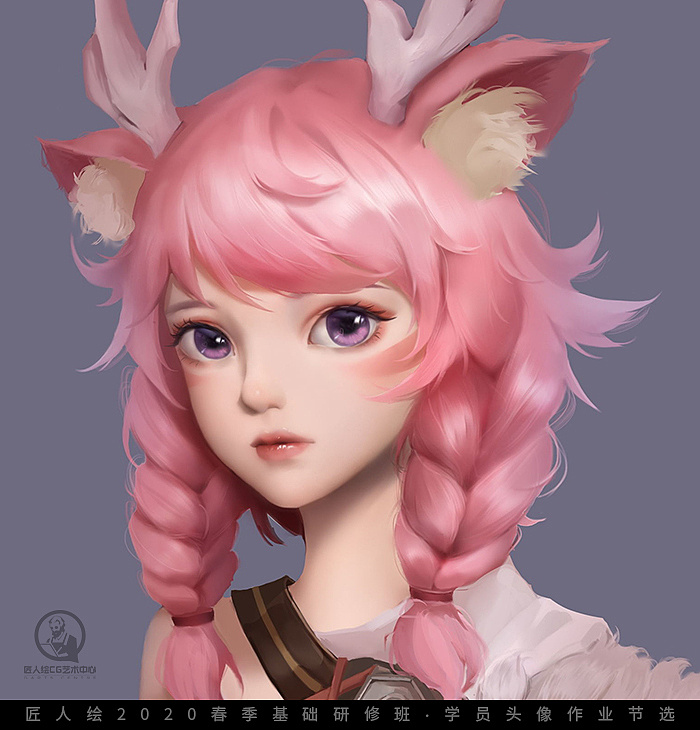 【匠人绘】20春游戏原画基础班·学生头像作业节选vol.