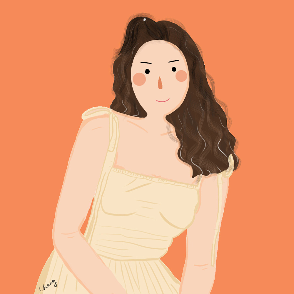 原创手绘头像|我和我的同事们|插画|创作习作|cc的画画日记 - 原创