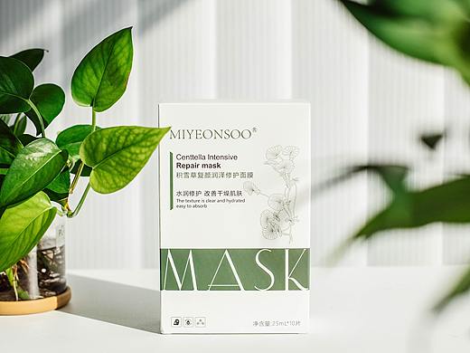 【清新植物风】化妆品 I 积雪草面膜护肤品拍摄
